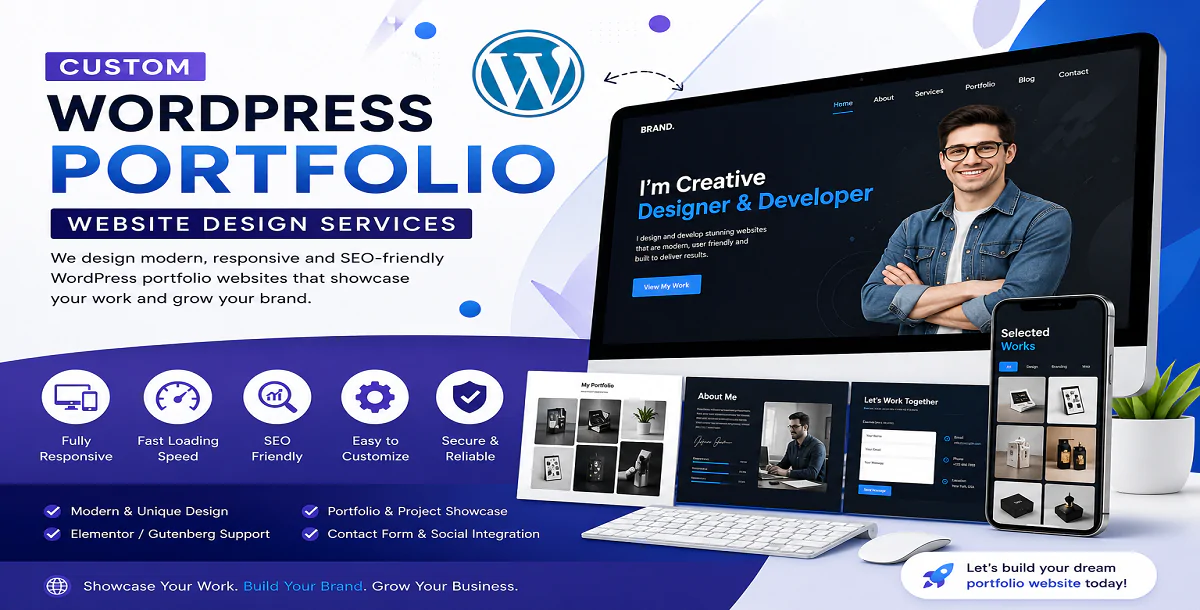Custom WordPress Portfolio Website Design Services